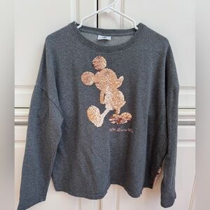 Disney Park ~ Walt Disney World ~ Rose Gold / Pink Flip Sequin Sweatshirt